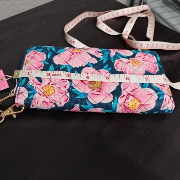 Simply Southern Ladies Floral Pink Wristlet Wallet   NWT - Picture 9 of 10